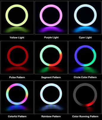 Den livestream RGB LED Soft Ring Light MJ26